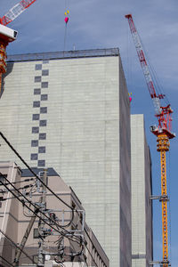 Low angle view of construction site