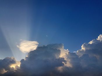 Low angle view of blue sky