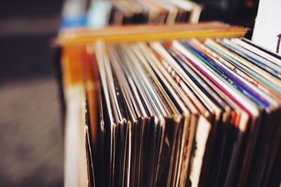 Close-up of books