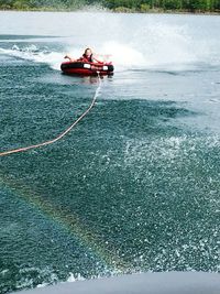 Boats in sea