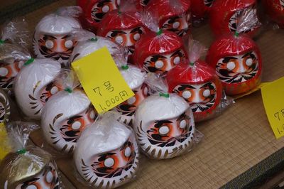 Close-up of halloween on table