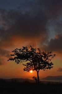 Sunset in santorini, greece