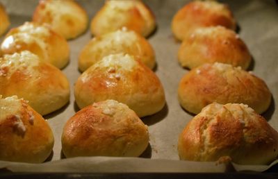 Close-up of homemade buns