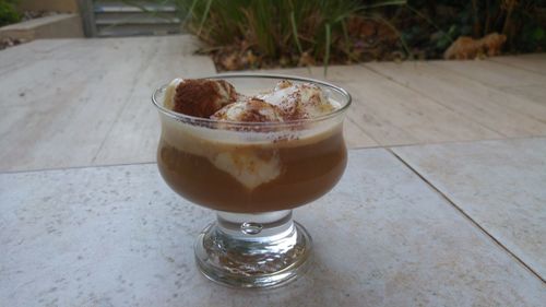 Close-up of drink on table