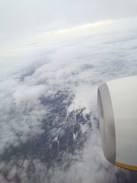 Aerial view of cloudscape
