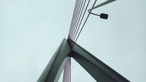 Low angle view of bridge against sky