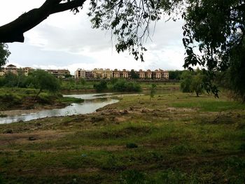 River with buildings in background