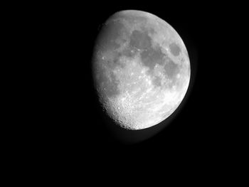 Scenic view of moon against sky at night