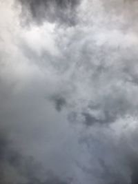 Low angle view of storm clouds in sky