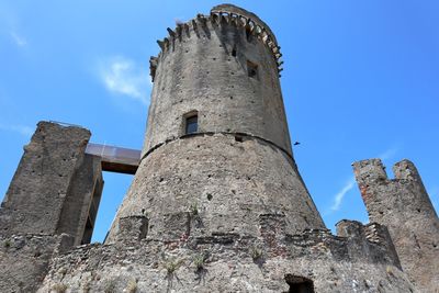 Low angle view of fort