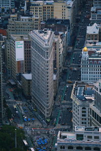 High angle view of cityscape