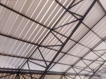 Low angle view of skylight