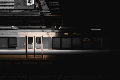 Train at railroad station