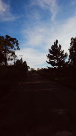 Country road passing through landscape