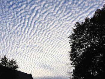 Low angle view of cloudy sky