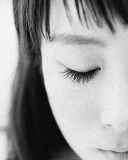 Close-up of young woman