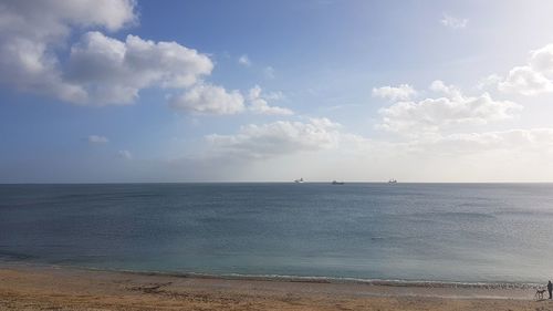 Scenic view of sea against sky