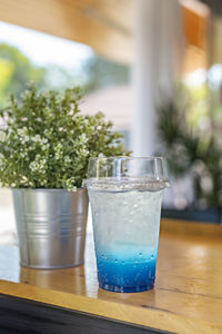 Close-up of drink on table