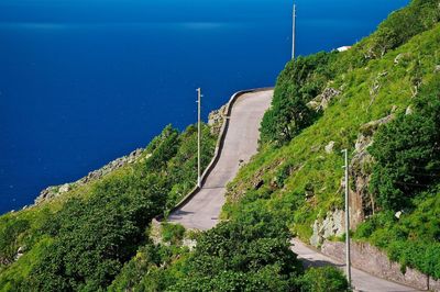 Scenic view of mountain road