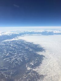 Aerial view of cloudscape against sky