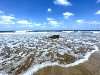 Scenic view of sea against sky