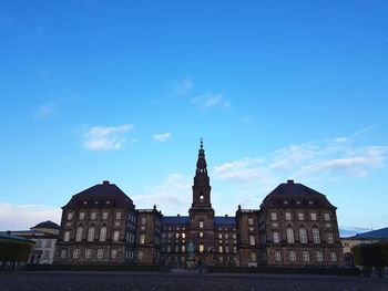 View of building against blue sky