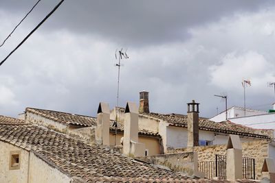 Low angle view of buildings against sky