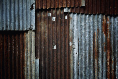 Full frame shot of rusty metal