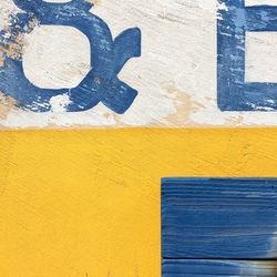 Close-up of yellow wall