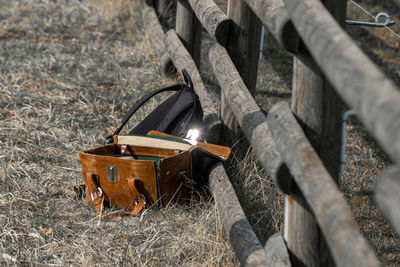 Old leather bag 