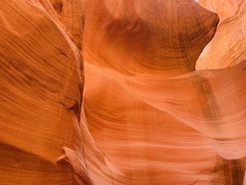 Low angle view of rock formation