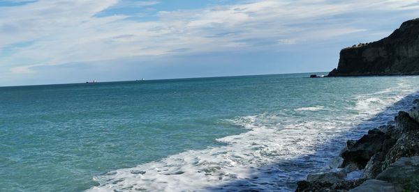 Scenic view of sea against sky