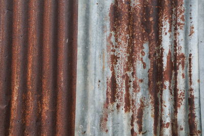 Full frame shot of rusty metal