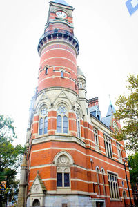 Low angle view of tower of building against sky