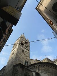 Low angle view of building against sky