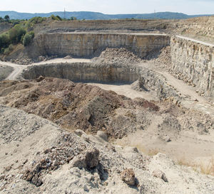 Aerial view of desert