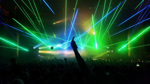 Crowd at music concert