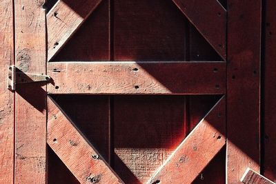 Full frame shot of metal door