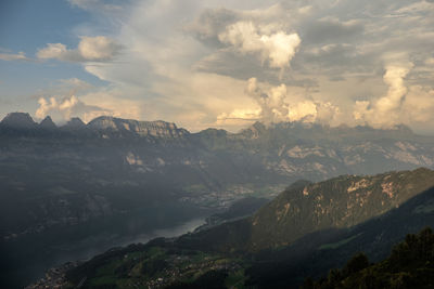 Aerial view of landscape