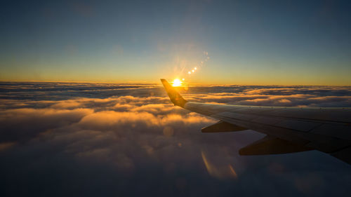 Scenic view of cloudscape against sky during sunset
