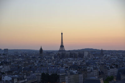 Cityscape at sunset