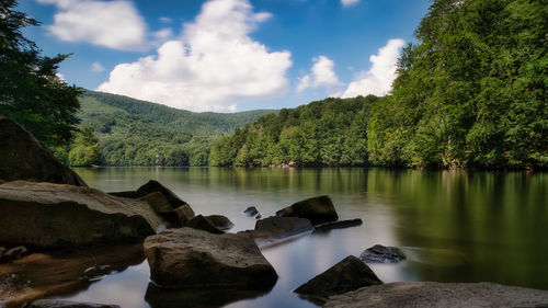 Morske oko sea eye lake in vihorlat, slovakia