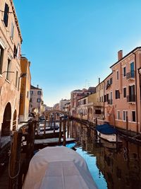 Canal amidst buildings in city