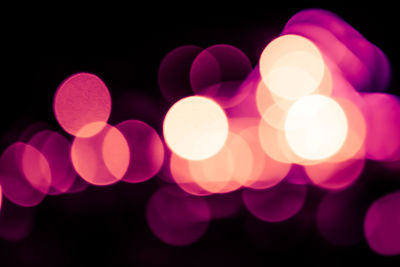 Defocused image of illuminated lights
