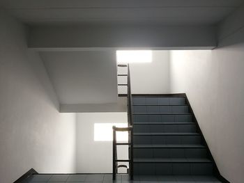 Low angle view of staircase in building