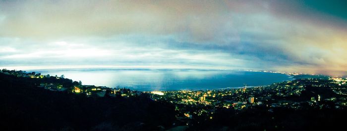 Cloudy sky over city