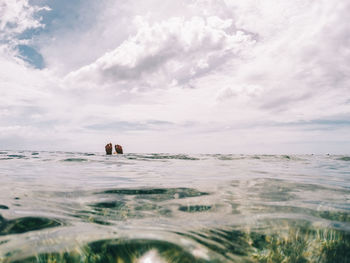 Scenic view of sea against sky