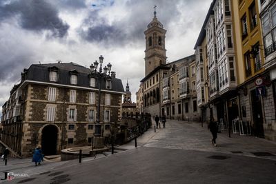 Street amidst buildings in city