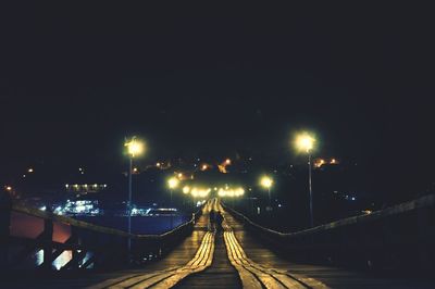 Street lights at night