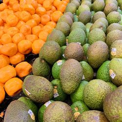 Full frame shot of fruits in market